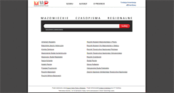 Desktop Screenshot of mazowsze.hist.pl
